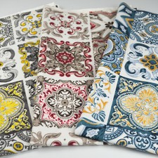 Canvas Panama "Elena" METERWARE Polster Stoff Vorhang Gardinen Blumen | ab 50 cm