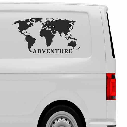 Adventure welt aufkleber - adventure,
