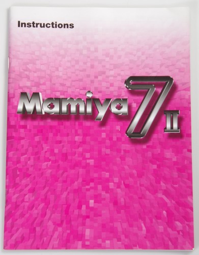 Bedienungsanleitung mamiya - mamiya, 7