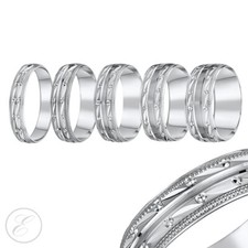 Ehering 9 kt Weißgold