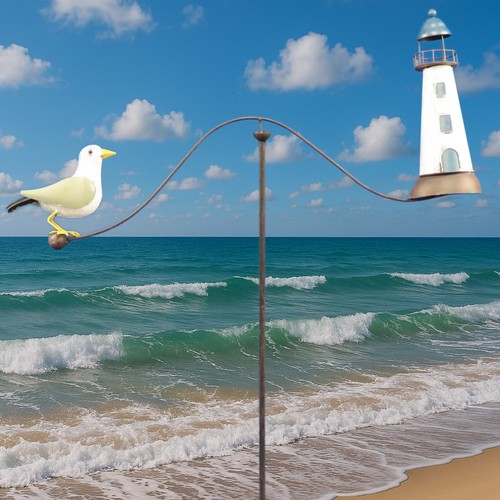 Windspiel gartenpendel maritim - windspiel,