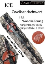 NEU Game Of Thrones Schwert ICE Eis 129cm groß für Cosplay Sammler Fans GOT NEW