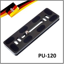 1 x Schnellwechselplatte PU-120 / Adapterplatte Stativ  für  ARCA-SWISS / Benro