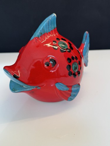 Keramik fisch spardose - spardose, vintage