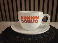 Dunkin Donuts Tasse + Untertasse Kaffee Cup Cappuccino Je 1 Stück Vintage RAR