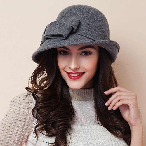 Cloche hut mit schleife detail - cloche,