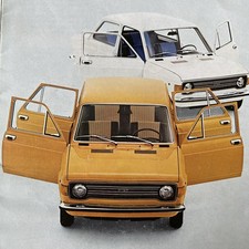 Fiat 128 Limousine & Kombi Prospekt brochure 1974 Berlina 2 u 4 türig Panorama
