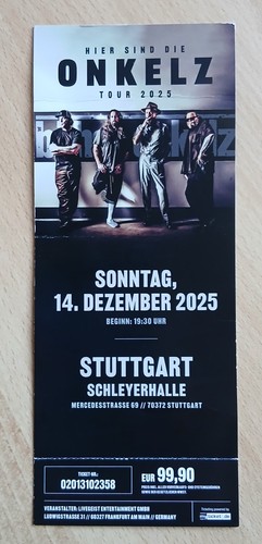 Böhse onkelz 12 - onkelz, 14.12.2025