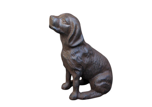 Gartenfigur hund sitzend - hund,