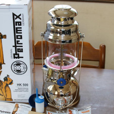 Petromax HK500 Nickel Druck Laterne Rapid Super 500CP Vintage Style Neu