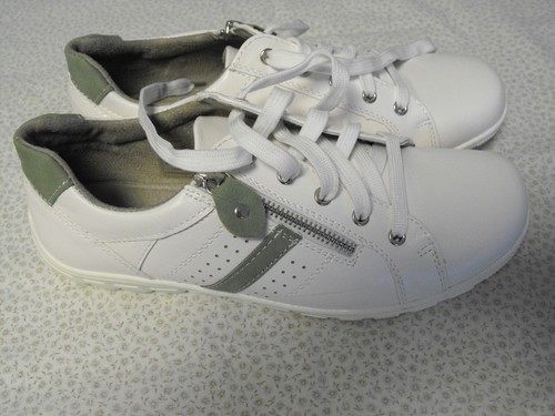 Sneaker weiß grün 40 - weiß/grün, gr.