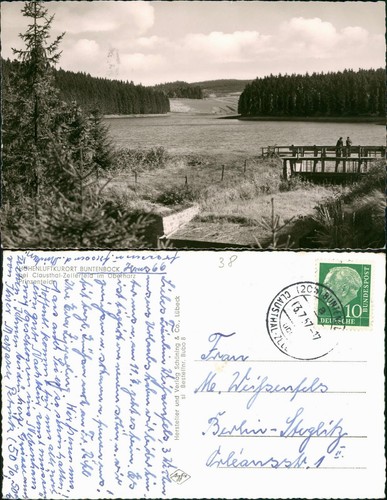 Ansichtskarte buntenbock - ansichtskarte,