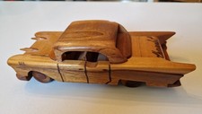 Chevrolet 1957, Modellauto aus Holz, Holzauto, Holzmodellauto