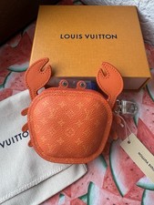 Orig. Louis Vuitton Krabben M01929 Charm Coin Bag Taschenanhänger Orange NEU Box