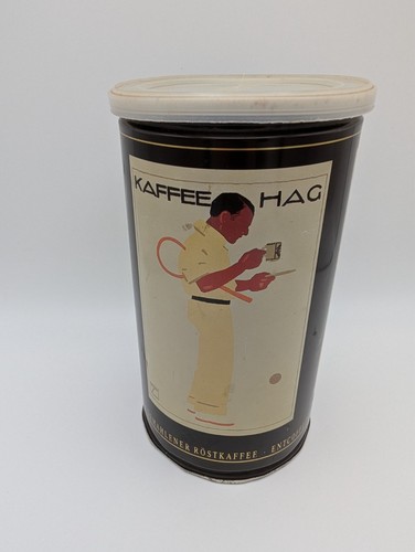 Vintage kaffee hag blechdose - vintage,