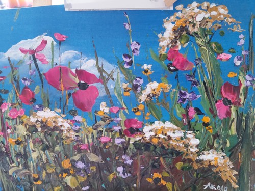 Acryl bild gemälde abstrakte - acryl,