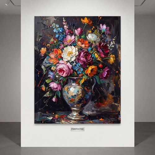 Bunte blumen einer - in,