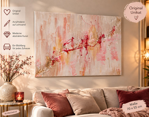 Abstraktes acrylbild - abstraktes,