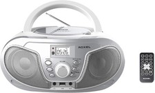 Tragbarer Boombox CD-Player mit Bluetooth, FM-Radio, USB-MP3-Wiedergabe, 3,5 mm