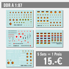 5 Sets - Waterslide Decal 1:87