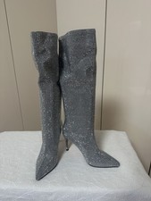 Damen Glitzer Stiefel Gr. 38