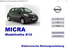 Nissan Micra K12  Werkstatthandbuch Originale ESM auf CD Sprache Deutsch