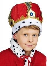 Königs König Mütze Krone Königskrone Königsmütze Umhang Kostüm Hut Kleid Mantel