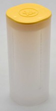 Original Münztube Maple Leaf für 25 x 1 Oz Silbermünzen Gelb ohne Inhalt