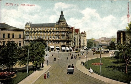 Halle der saale - ak,
