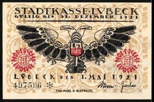 Notgeld Lübeck 1921, 50 Pf