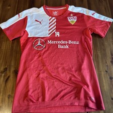 VfB Stuttgart #14 Trikot Puma Gr. M Trainingsshirt matchworn rot 