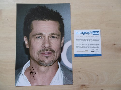 Brad pitt original autogramm - pitt,