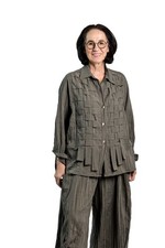 designer Bluse mit Flechtungen