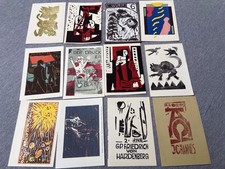 Konvolut Grafiken Ca. 15*20 Cm Orginaldrucke Holzschnitt Linolschnitt Drucke