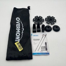 Overmont Wanderstöcke Carbon, 7075 Aluminium Ultraleicht faltbar verstellbar 