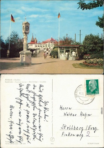 Ansichtskarte ahlbeck - ansichtskarte, (usedom)