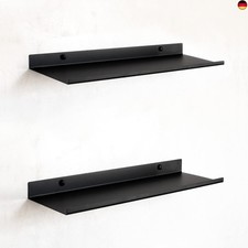 MILUKA Wandregal Schwarz aus