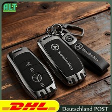Schlüsseletui für Mercedes Benz Dunkles Leuchten Schlüsselanhänger Schwarz Cover