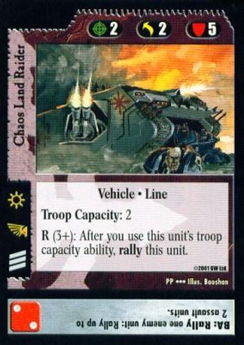 Chaos land raider - -, battle