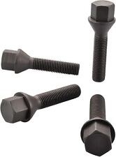 HASKYY® Radschrauben M14x1,5 SCHWARZ Kegelbund 60° SW17 STÜCK- & LÄNGENAUSWAHL 