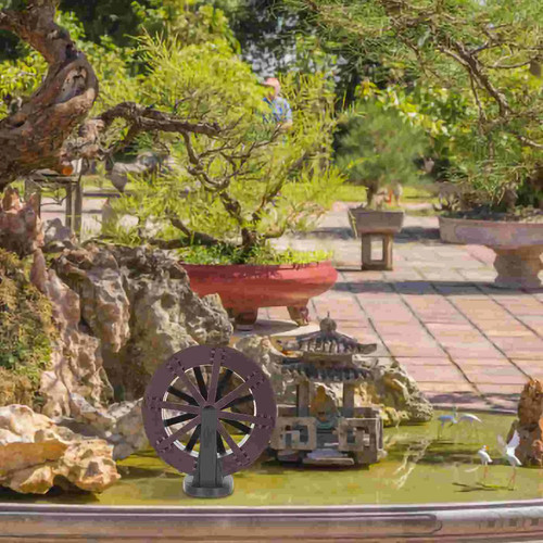 Wasserfall brunnen wasserrad - brunnen,