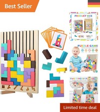 Montessori Holzpuzzle Tetris – Fördere die Intelligenz von Kindern 3-6 Jahre