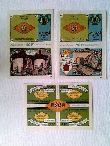 Banknoten notgeld stadt - banknoten,,