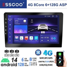 Doppel 2 DIN Android 14 6+128G Carplay Autoradio Bluetooth GPS NAVI WiFi SWC 4G