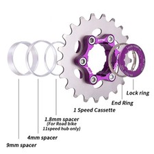 Single Speed Cassette Cog Gear