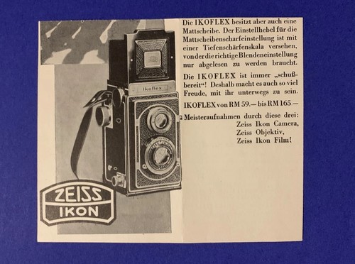 1936 zeiss ikoflex - 1936, kamera