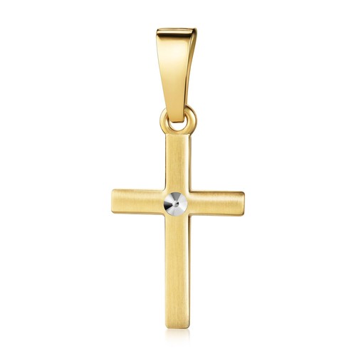 Echt gold kleiner kreuz - ***,