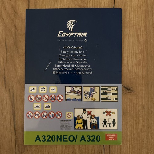 Safety card egyptair - safety,