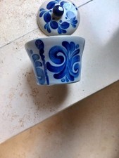 Steinguttopf mit Deckel,Fabrikat SCHILZ 