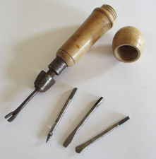 Antik Ahlenheft Schuster Sattler Schuhmacher Werkzeug Ahle